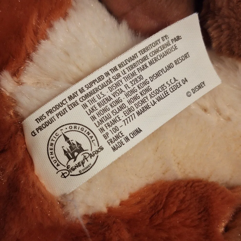 Disney Parks Todd Fox & the Hound Stuffed‎ Animal Plush Long Tail